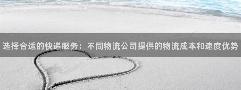 旺财28官方官网：选择合适的快递服务