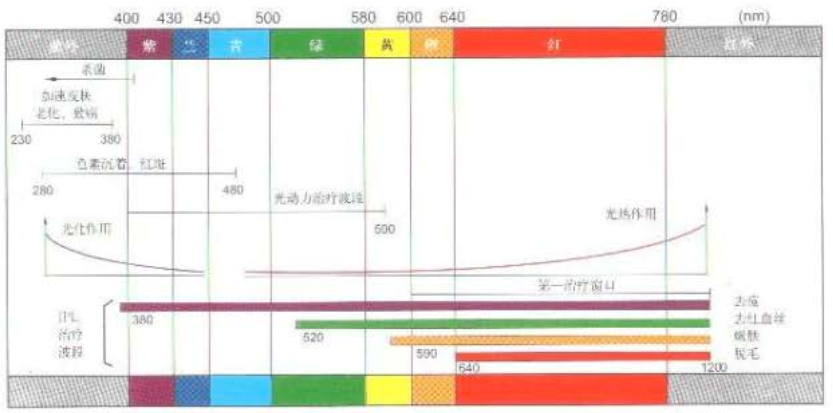 光子各类波长对皮肤的影响 光子各类波长对皮肤的影响